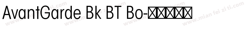 AvantGarde Bk BT Bo字体转换